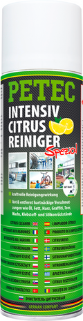 Sitrusrens spray intensiv 500 ml for olje, fett og harpiks Petec for rengjøring