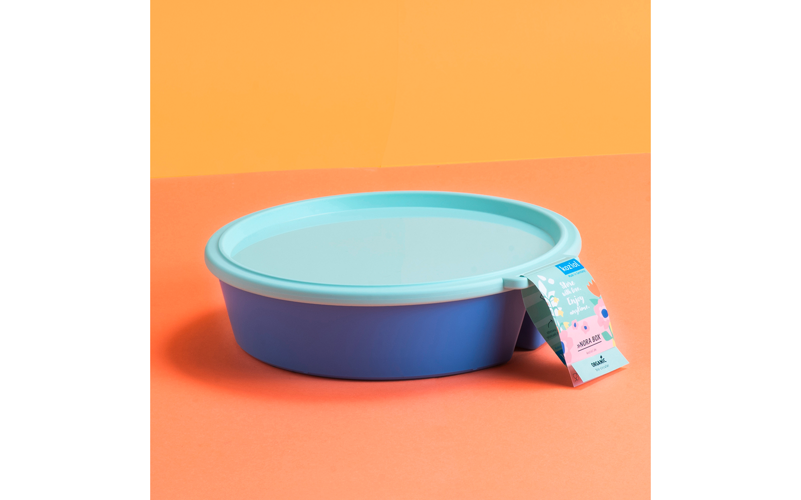 Detalj av lokk til Skål NORA BOX med lokk 1,1 l 22,7x21,8 cm - Koziol