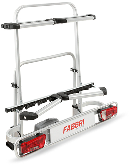 Ski- og snowboardstativ for tilhengerfeste 6 par ski 60 kg - Fabbri forfra
