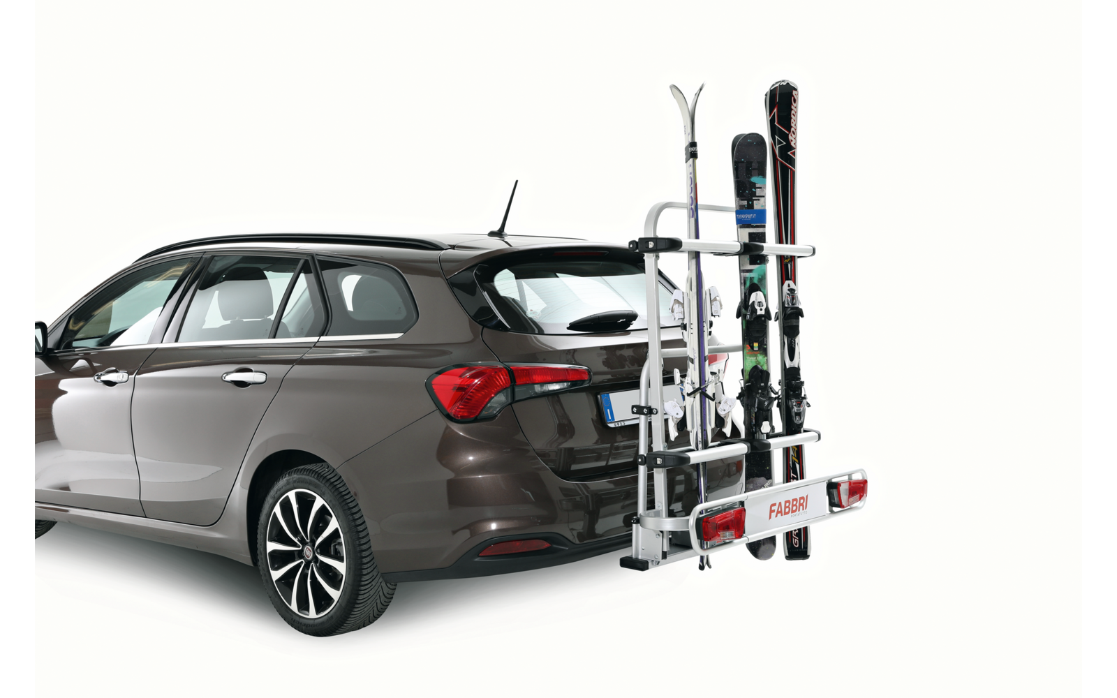 Detaljbilde av Ski- og snowboardstativ for tilhengerfeste 6 par ski 60 kg - Fabbri