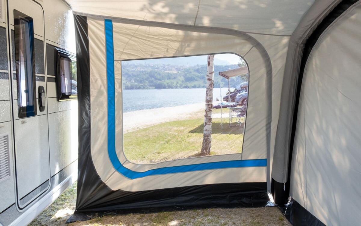 Skia sidevegg-sett i polycotton for solseil detalj