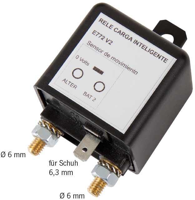 Skillerelé 12V 120A for starter- og bordbatteri - Smart E772V2 montert nærbilde
