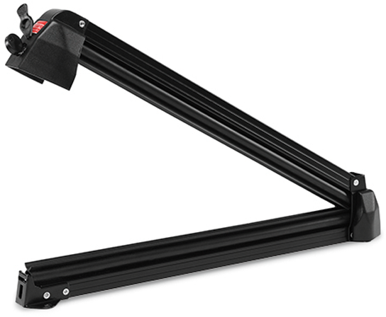 Skistativ Aluski i aluminium for 3 par ski / 2 snowboards forfra