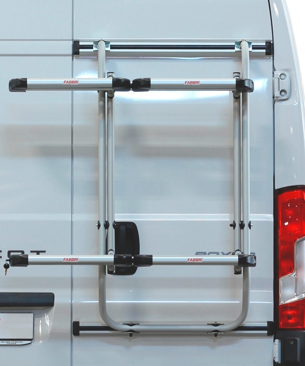 Skistativ bak for 6 par ski 4 snowboards Crafter Sprinter sølv Fabbri front