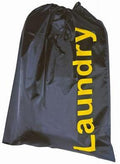 Skittentøypose 55x70 cm svart polyester med snøring forfra