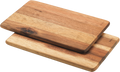 Skjærebrett 2er-sett i akasietre 23x15 cm Metaltex forfra