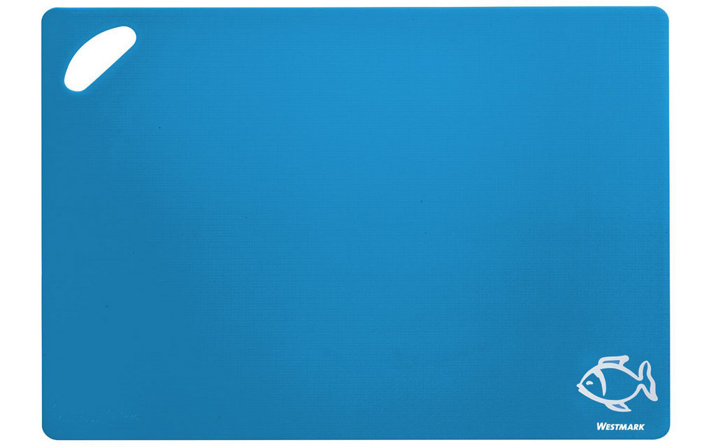 Montert Skjæremattesett Practico 4 stk 38 x 30 cm med symboler Westmark på kjøkkenbenk
