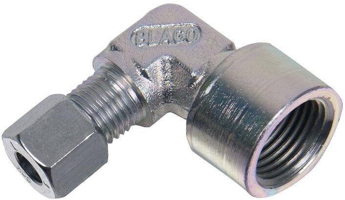 Skjærringkobling vinkel 8 mm x 1/2" rør til gjenge 1/2" - GOK for montering