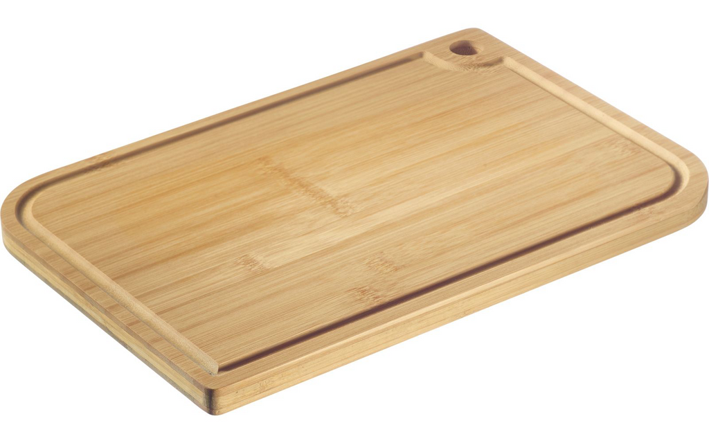 Skjærebrett i bambus 33 x 23 cm med saftrenne - Westmark bakside