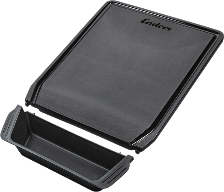 Skjærebrett med oppsamlingsskål 46,5 x 30 cm Grill Mags - Enders forfra
