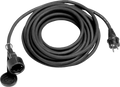 Skjøtekabel 10 m 3x1,5 mm² 230V/16A - Brunner svart gummikabel