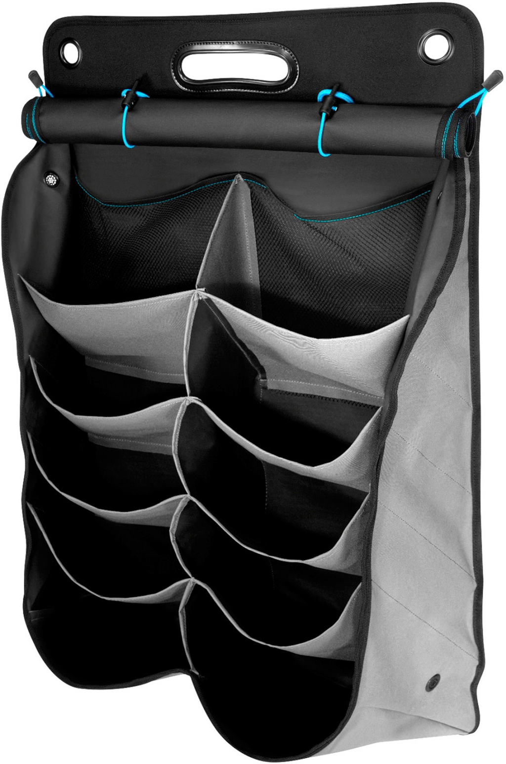 Skoorganiser med 10 lommer for bobil og campingvogn svart - Thule forfra