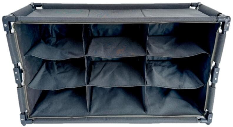 Skoskap med 9 rom i Oxford polyester, frontbilde