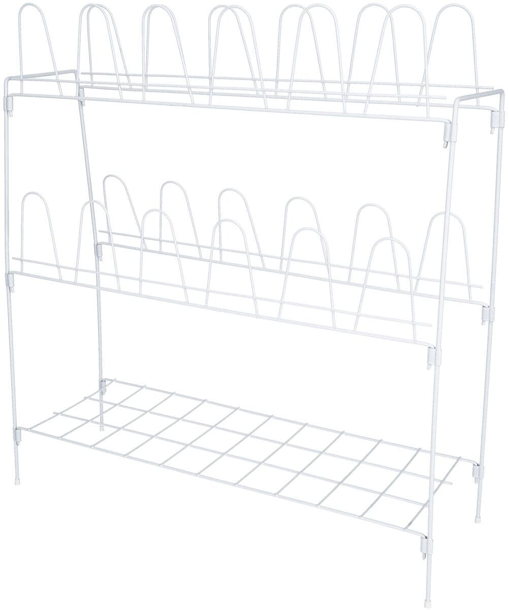 Skostativ for 12 par sko, sammenleggbart, 57x18x63 cm - Frankana Freiko forfra