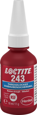 Skruesikring 243 blå 5 ml for vibrasjonsbestandige forbindelser fra LOCTITE