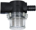 Skrufilter slangestuds x 1/2" IG 12 mm for trykkpumper Lilie forfra