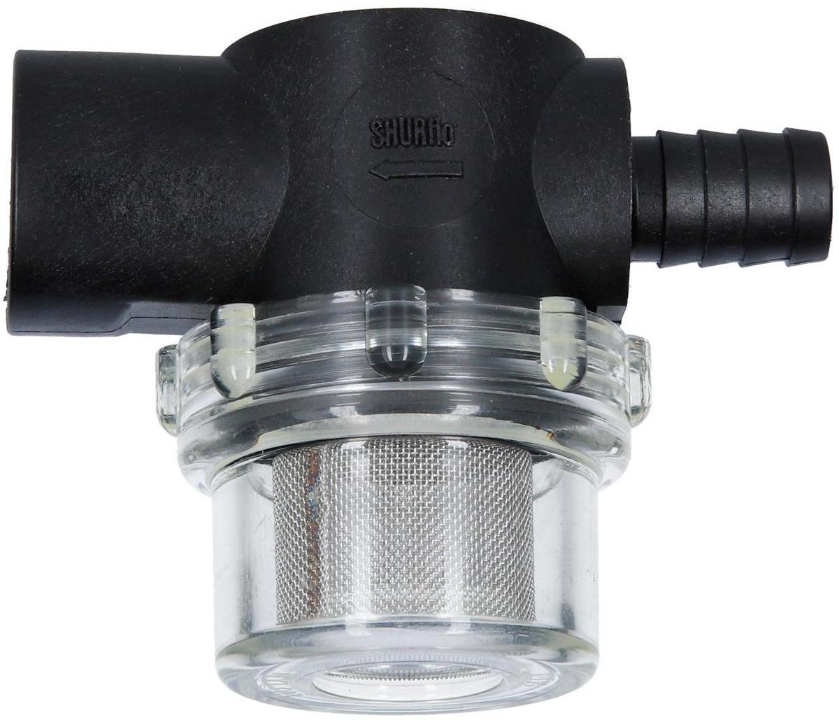Skrufilter slangestuds x 1/2" IG 12 mm for trykkpumper Lilie forfra