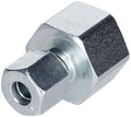 Skrufitting rett 8 mm x 1/2" for gassrør, forsinket, forfra