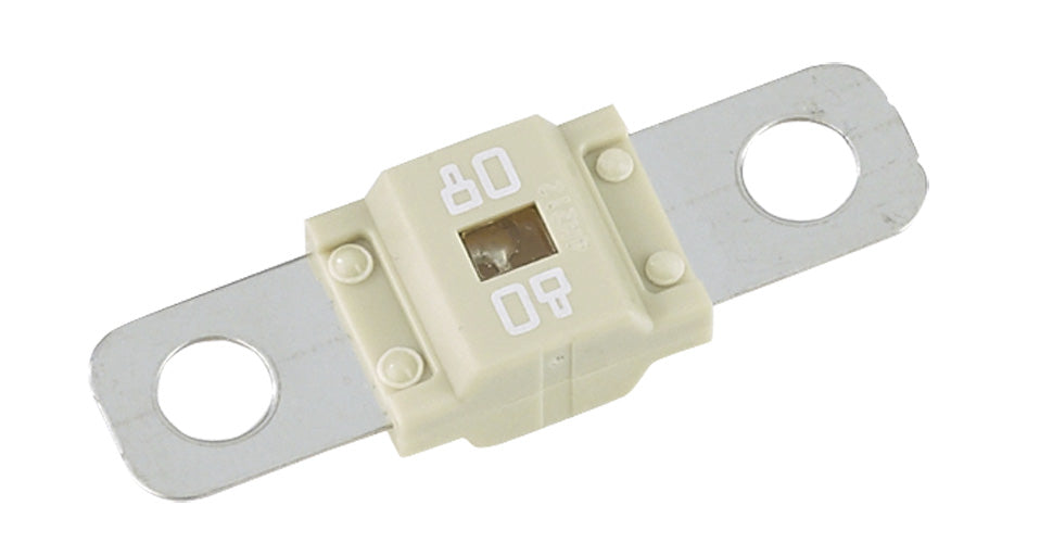Skrusikring 58V 125A for 12V/24V-anlegg med M5 fra Votronic forfra