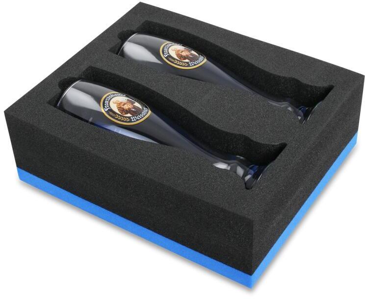 Skumholder for glass, kopper og flasker, svart - Camp-Idee emballasje