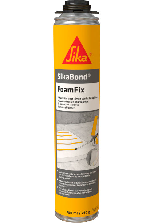 Skumkleber PUR 750 ml for isolasjons- og gipsplater beige forfra