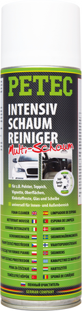 Skumrens spray intensiv 500 ml for flekker og insektrester - Petec sett forfra