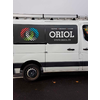 Skyvedør- og bakdørlås 2-er sett for varebil aluminium - montert på dør
