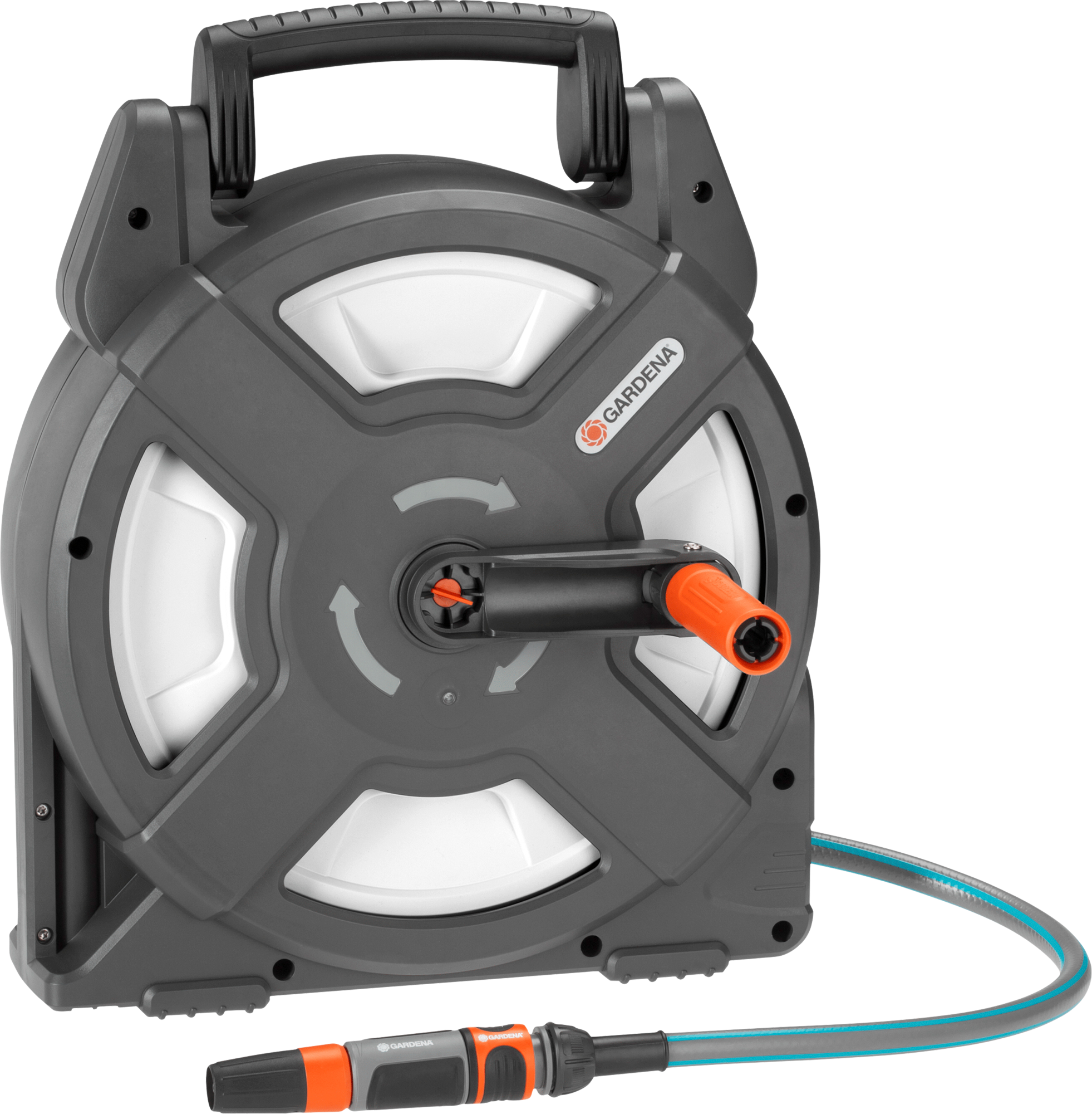 Slangeboks for terrasse og camping 10 m - Gardena forfra