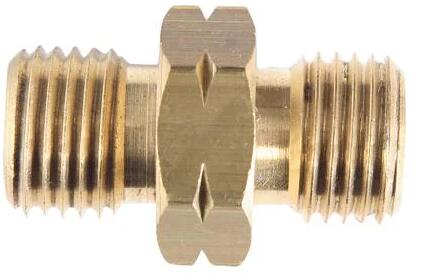 Slangekobling for gassslange 2x1/4" utvendig venstre gjenge Campingaz forfra