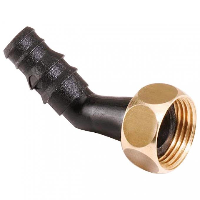 Slangenippel 45° plast 3/8" for Ø 8/10 mm Exclusiv - Comet forfra