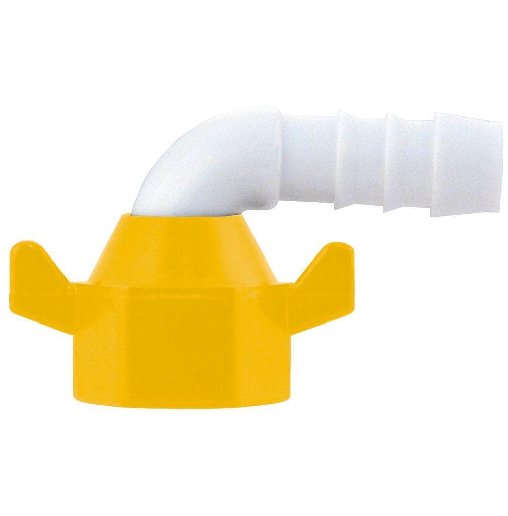 Slangenippel vinklet ø10 mm 1/2" 2-pack drikkevannsgodkjent - Lilie for vannslanger