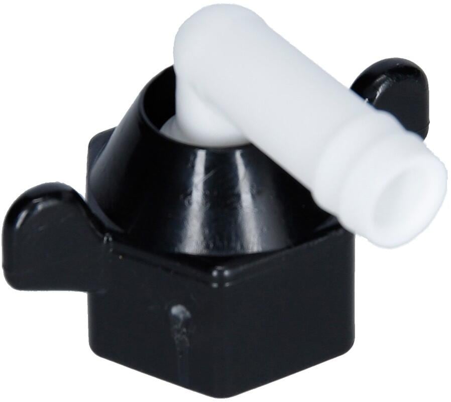 Slangenippel vinklet 10 mm 1/2" for Shurflo vannpumpe Lilie nærbilde
