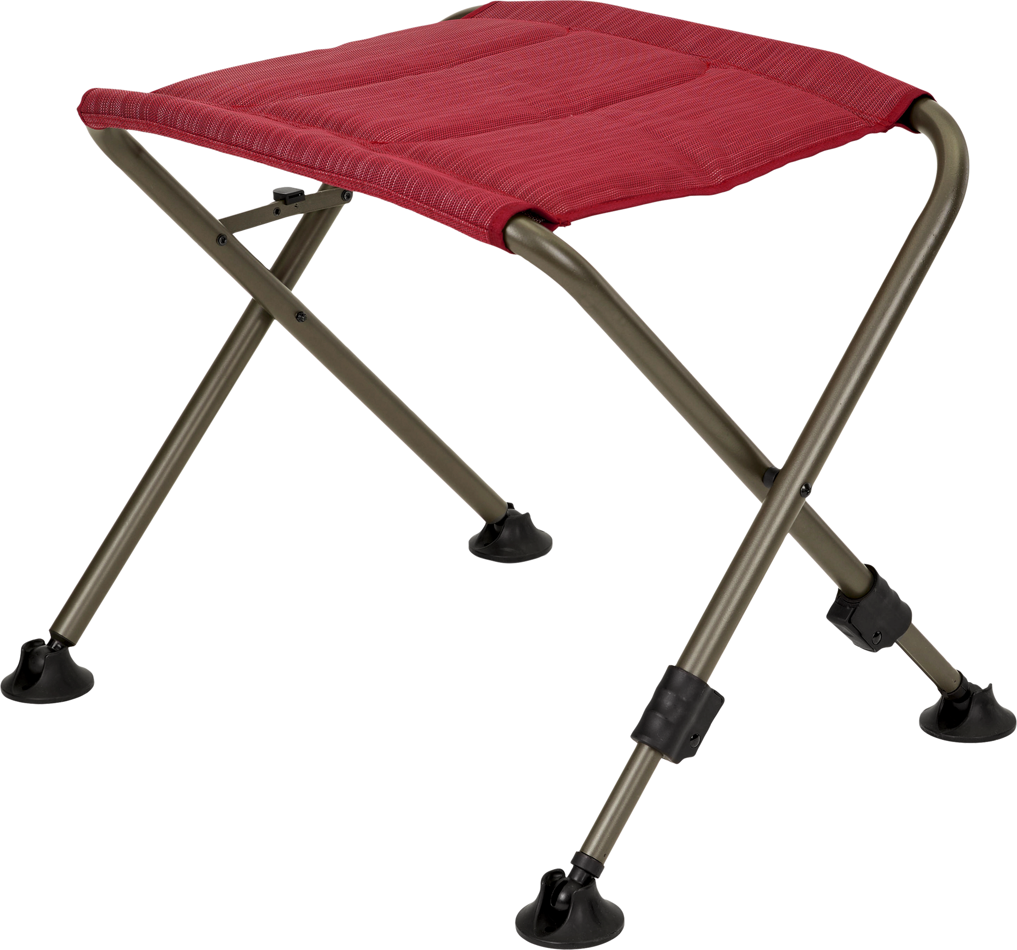 Slimline benstøtte bordeaux aluminiumsramme forfra