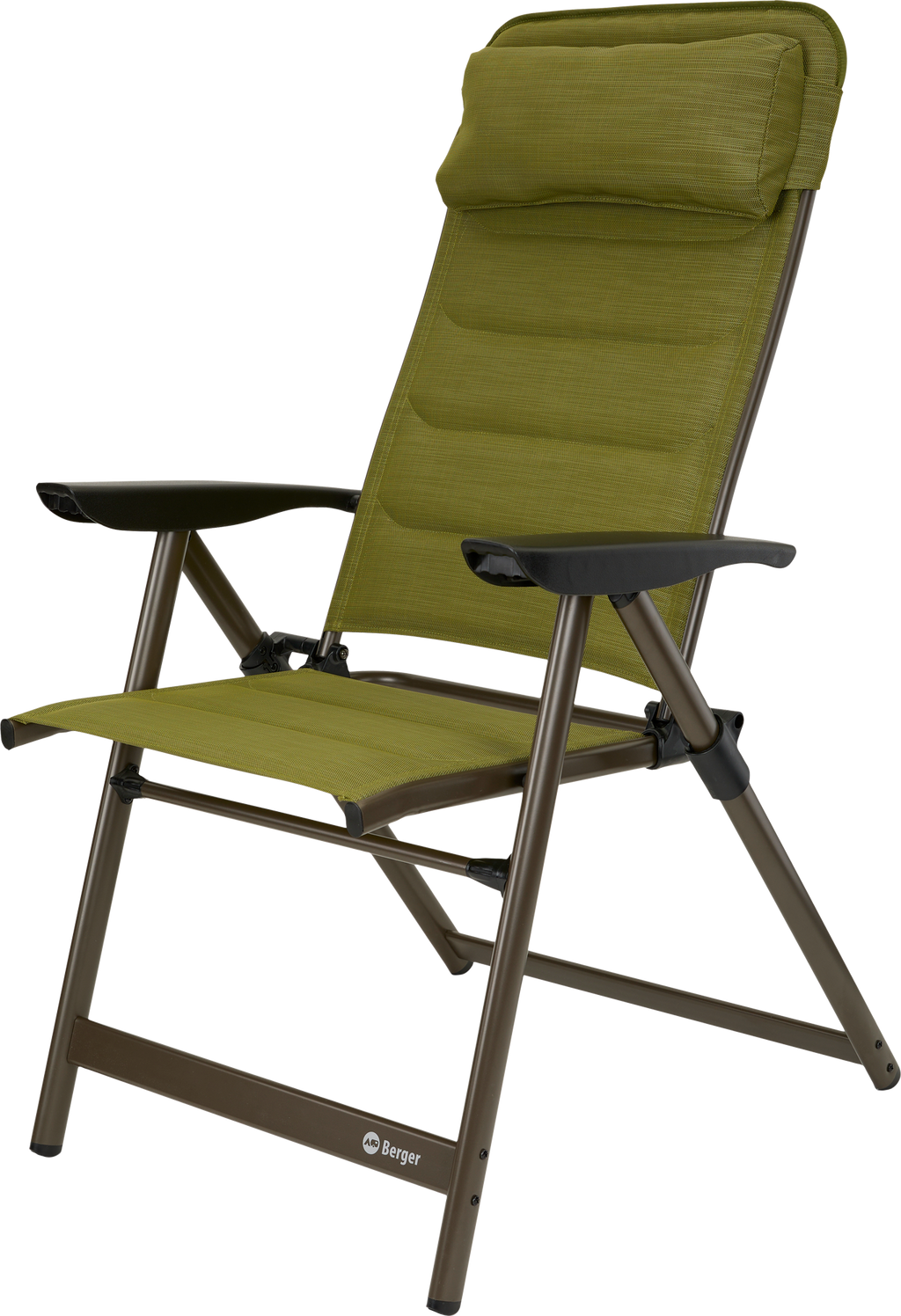 Slimline klappstol olive forfra