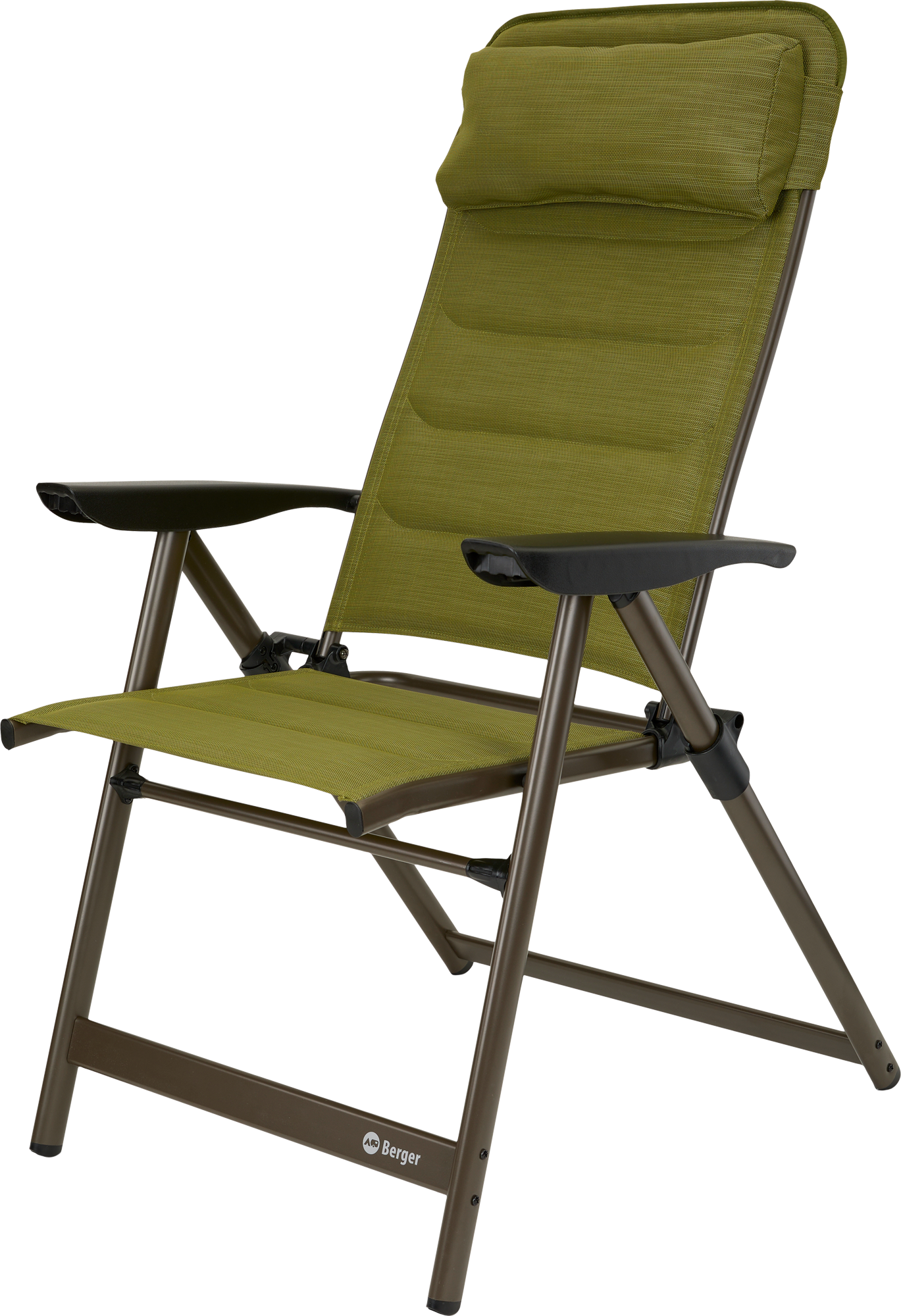 Slimline klappstol olive forfra