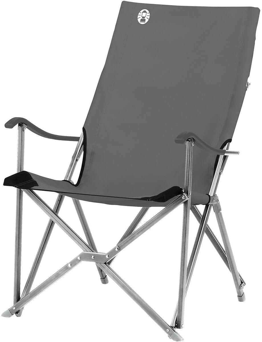 Sling Chair klappstol aluminium 3,7 kg grå 600D polyester fra Coleman vist forfra