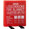 Slokketeppe GLD120 silikonbelagt glassfiber 120x120 cm i hardbox