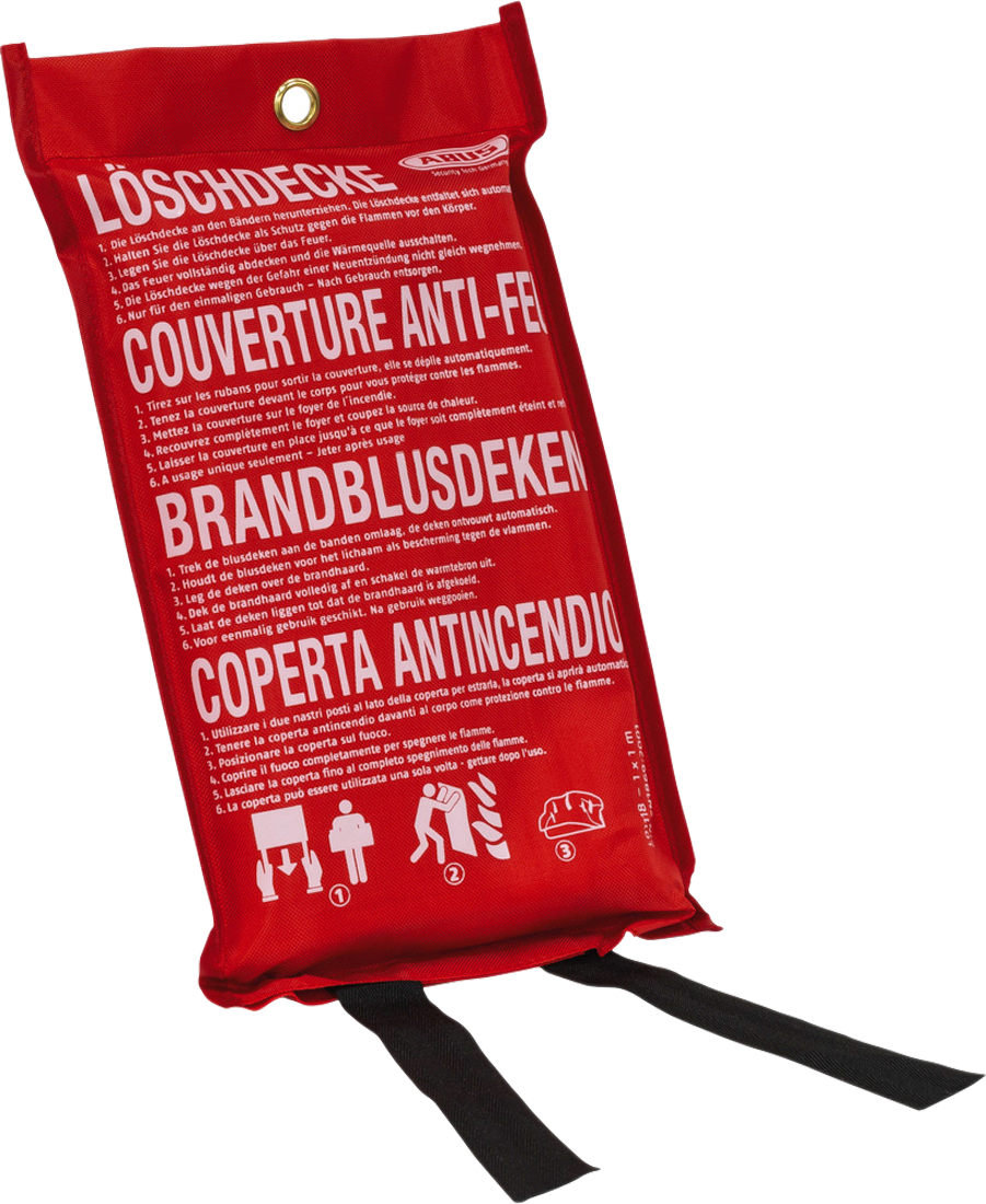 Slokketeppe LD1118 glassfiber 100x100 cm med veggfeste forfra