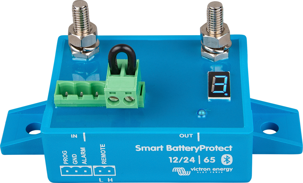 Smart BatteryProtect 12/24V 65A med Bluetooth forfra