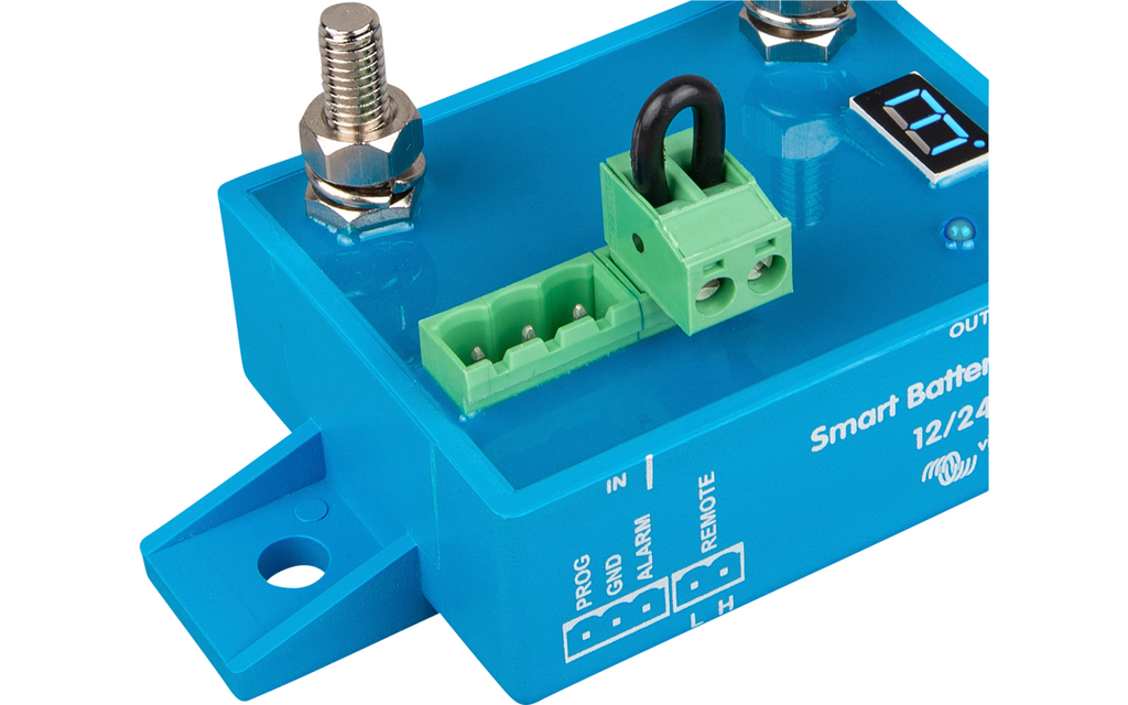 Smart BatteryProtect 12/24V 65A med Bluetooth bakside