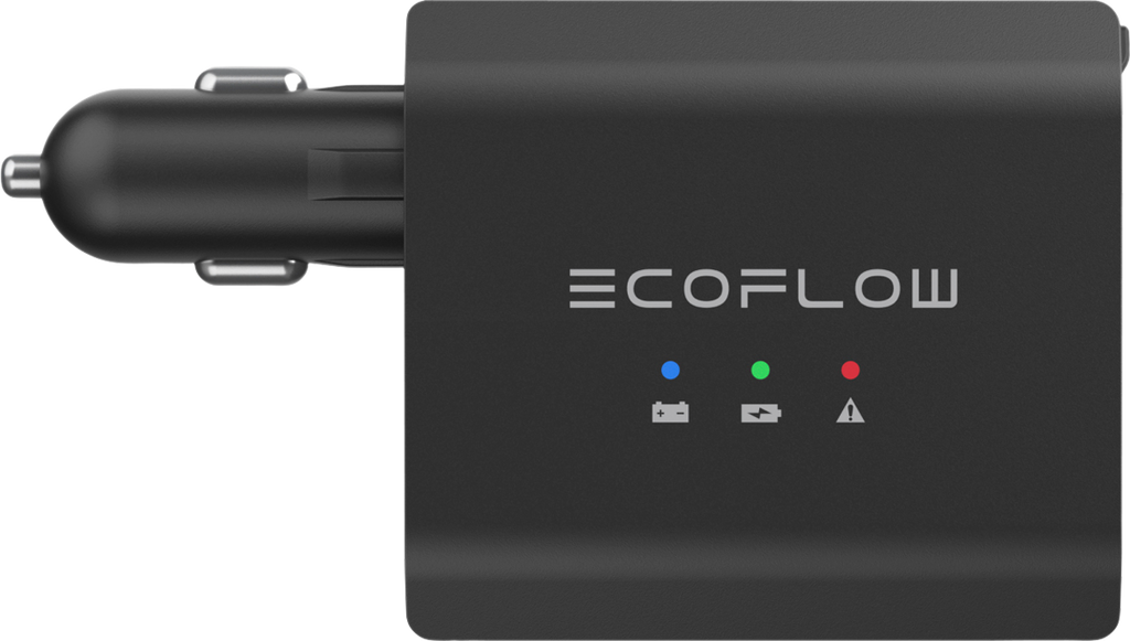 Smart bilbatterilader 12V/24V for RIVER og DELTA EcoFlow forfra