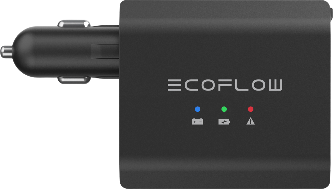 Smart bilbatterilader 12V/24V for RIVER og DELTA EcoFlow forfra
