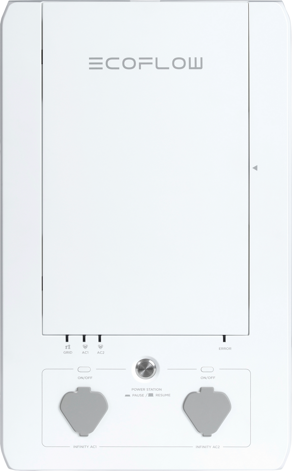 Smart Home Panel Combo batterisystem med relémoduler forfra EcoFlow
