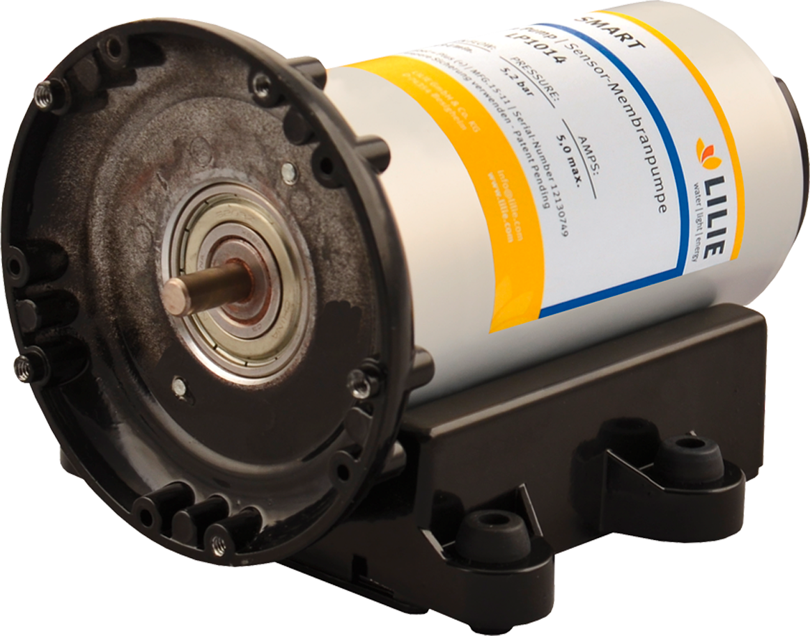Smartserie erstatningsmotor for LP1001/LP1009 membranpumpe fra Lilie, forfra