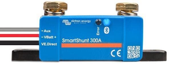 Detalj av SmartShunt batterimonitor 300A/50mV med Bluetooth