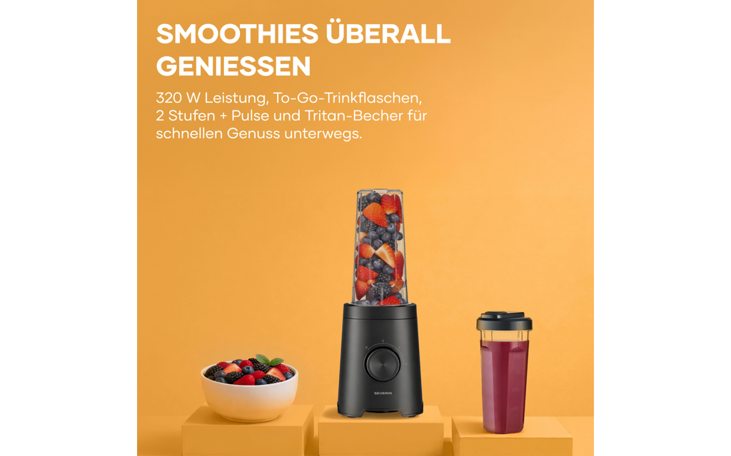 Detalj av knivene i Smoothieblender SM 3743 320 W