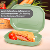 Detalj av lokket på Snackboks M 300 ml med filmscharnier, BPA-fri