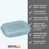 Nærbilde av Snackboks Mini 300 ml med filmscharnier, BPA-fri plastmateriale