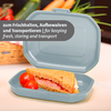 Snackboks Mini 300 ml med filmscharnier, BPA-fri i bruk med snacks
