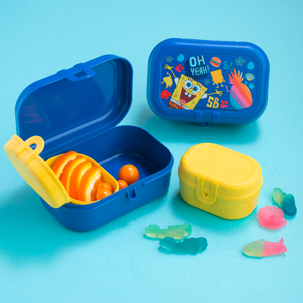Snackbokssett 3-delt Pascal Ready Mini SpongeBob forfra